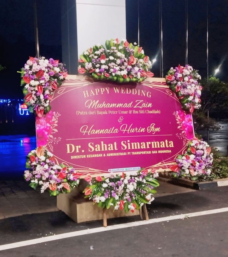 Papan bunga pernikahan